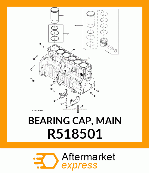 BEARING CAP, MAIN R518501