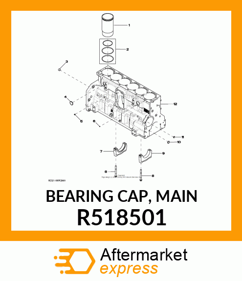 BEARING CAP, MAIN R518501