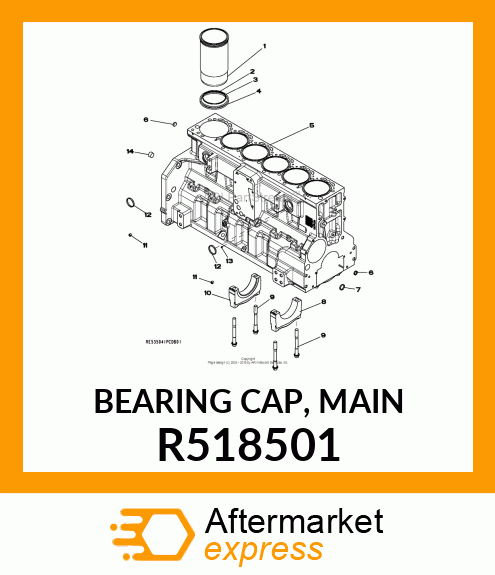 BEARING CAP, MAIN R518501