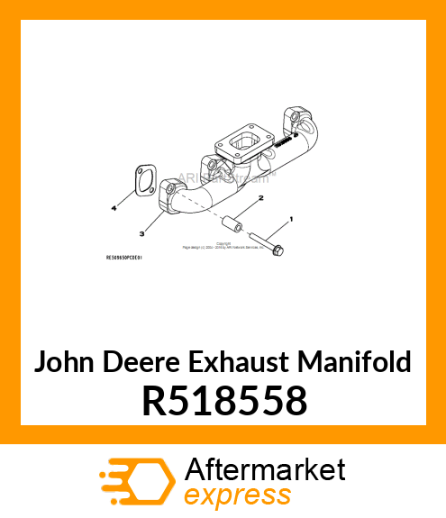 MANIFOLD, EXHAUST, 4C R518558