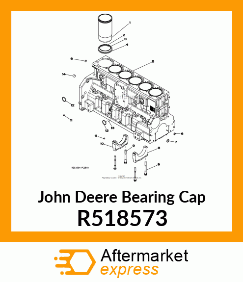 BEARING CAP, THRUST MAIN R518573