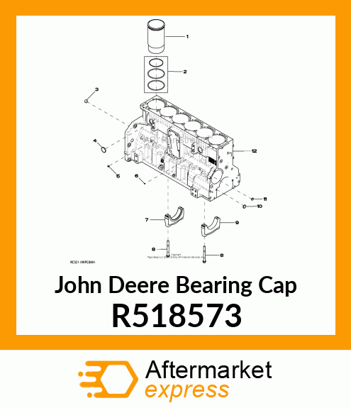 BEARING CAP, THRUST MAIN R518573