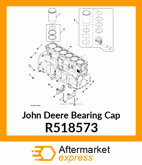 BEARING CAP, THRUST MAIN R518573