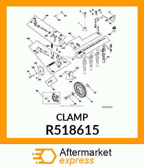 CLAMP ASSEMBLY, NOZZLE R518615