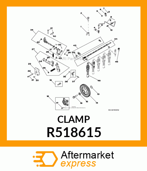 CLAMP ASSEMBLY, NOZZLE R518615