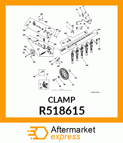 CLAMP ASSEMBLY, NOZZLE R518615