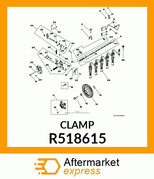 CLAMP ASSEMBLY, NOZZLE R518615