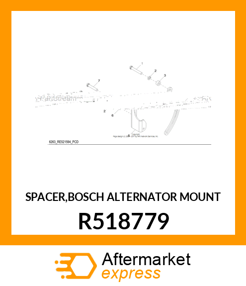 SPACER,BOSCH ALTERNATOR MOUNT R518779