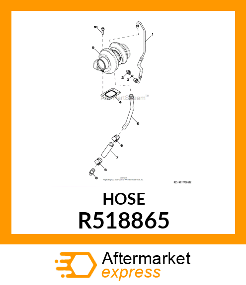 HOSE, TURBO DRAIN R518865