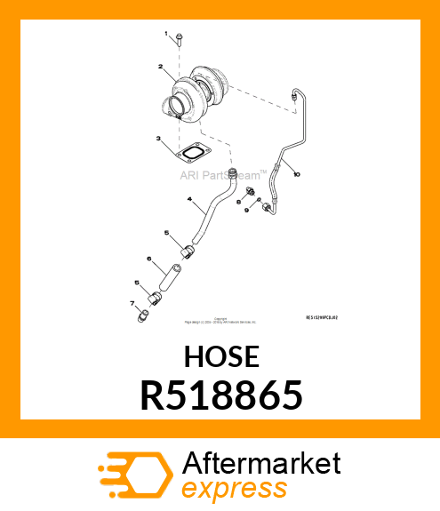 HOSE, TURBO DRAIN R518865