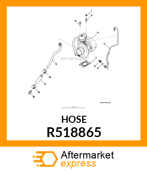 HOSE, TURBO DRAIN R518865