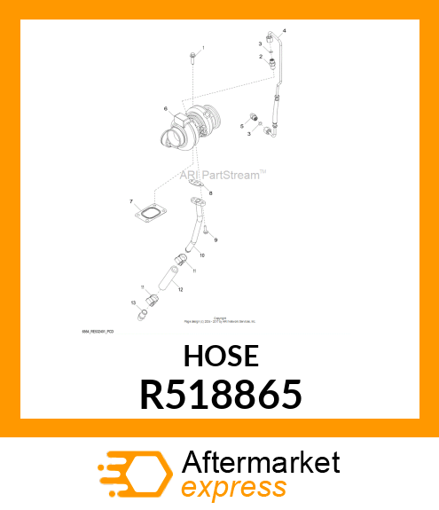 HOSE, TURBO DRAIN R518865