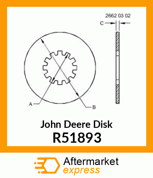 DISK,POWER SHAFT BRAKE R51893