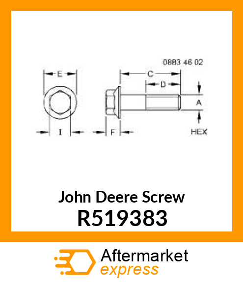 SCREW, FLANGE HEAD R519383