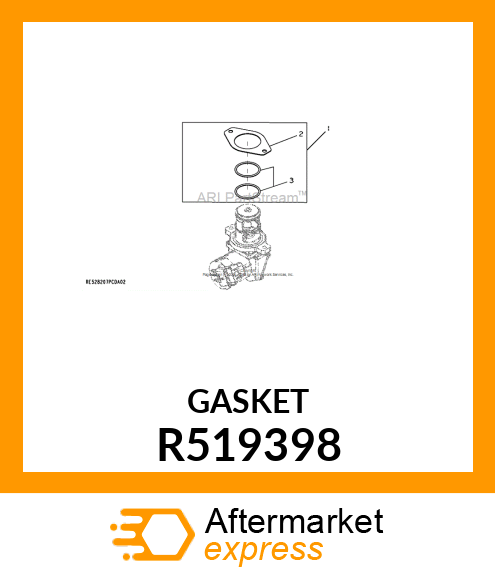 GASKET, VALVE EXH. GAS RECIRC. R519398