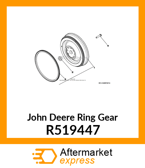 RING GEAR,FLYWHEEL R519447