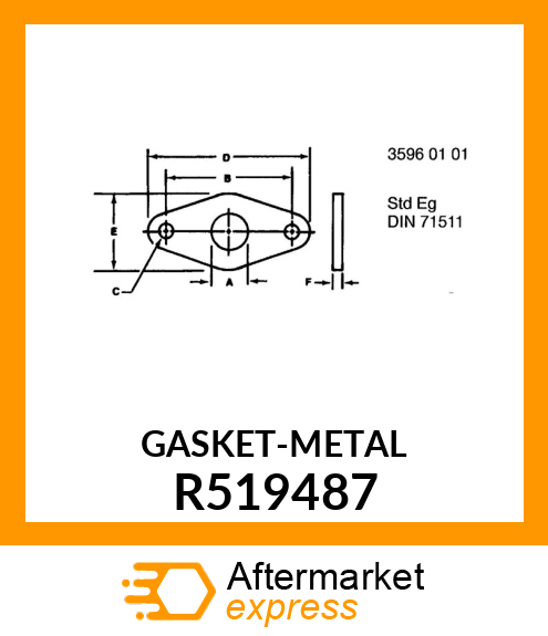 GASKET,EGR COOLER R519487