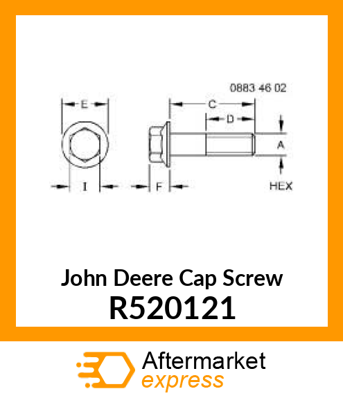 CAP SCREW,M10 X 1.5 X 30 R520121