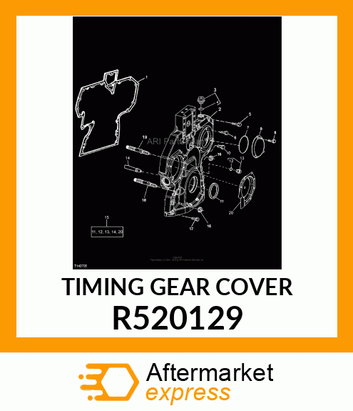 TIMING GEAR COVER R520129