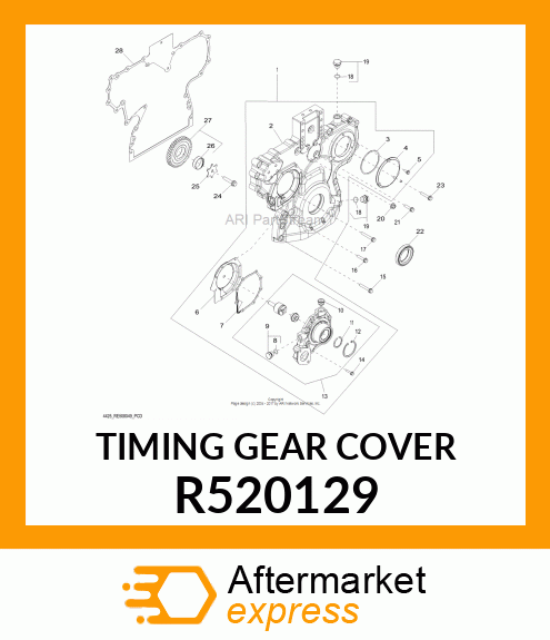 TIMING GEAR COVER R520129