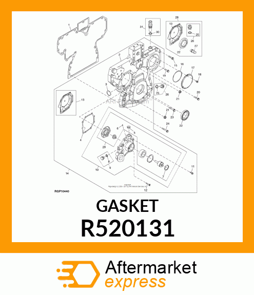 GASKET, TIMING GEAR COVER R520131