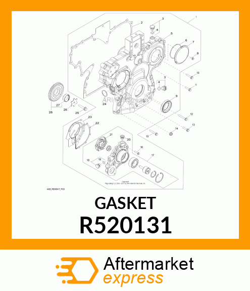 GASKET, TIMING GEAR COVER R520131