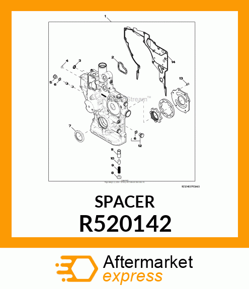 VALVE SEAT, OIL PRESSURE REGULATION R520142