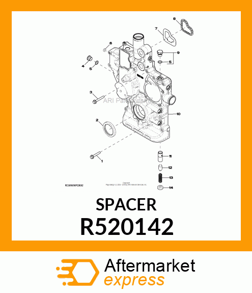 VALVE SEAT, OIL PRESSURE REGULATION R520142