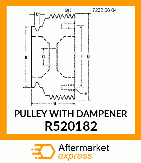 PULLEY, PULLEY, CRANKSHAFT R520182