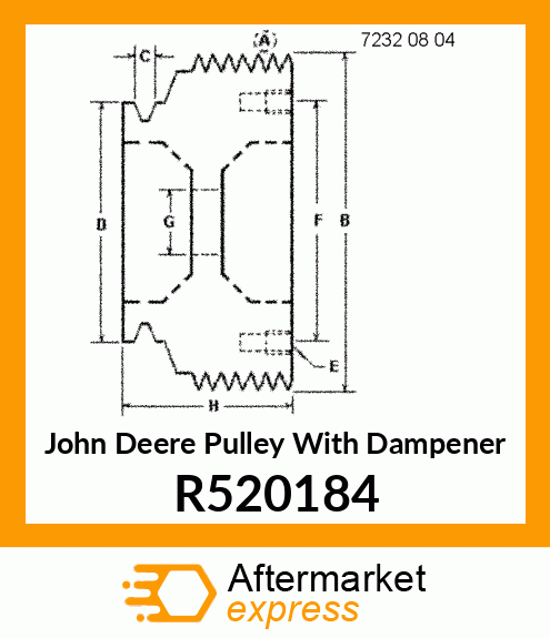 PULLEY WITH DAMPENER R520184