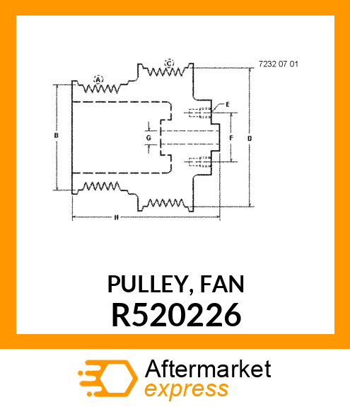 PULLEY, FAN R520226