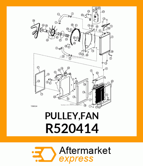 PULLEY,FAN R520414