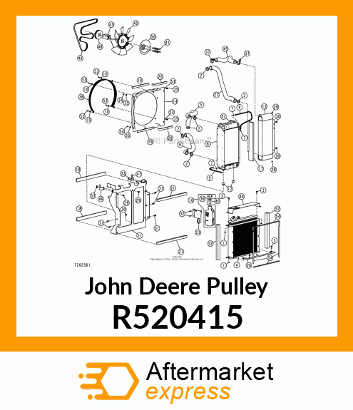 PULLEY, FAN 145.94 MM R520415