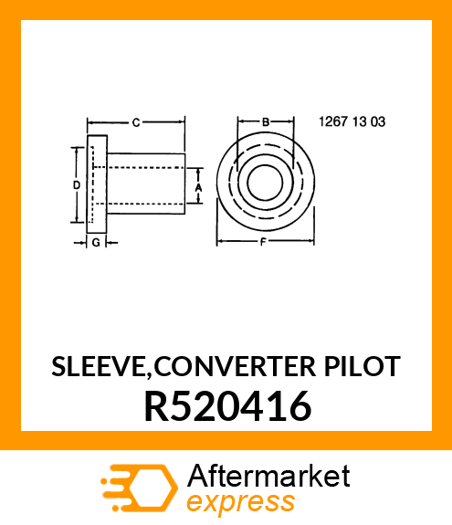 SLEEVE,CONVERTER PILOT R520416