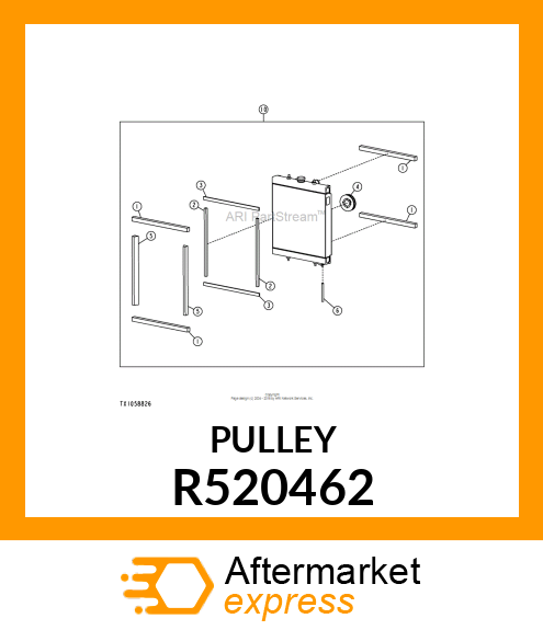 PULLEY,FAN R520462