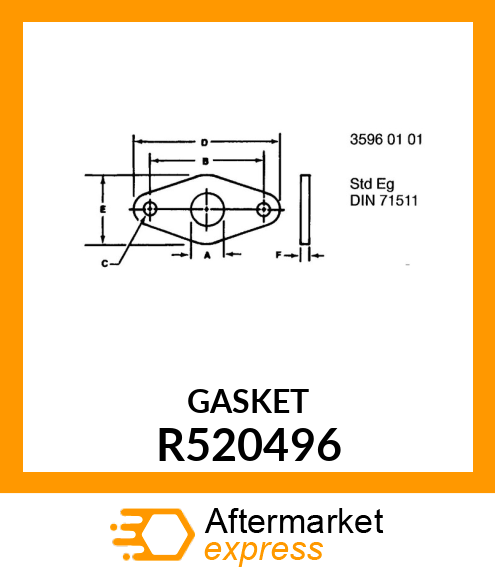 GASKET, EXHAUST PIPE R520496