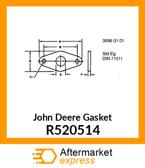 GASKET, EXHAUST MANIFOLD, OUTER R520514