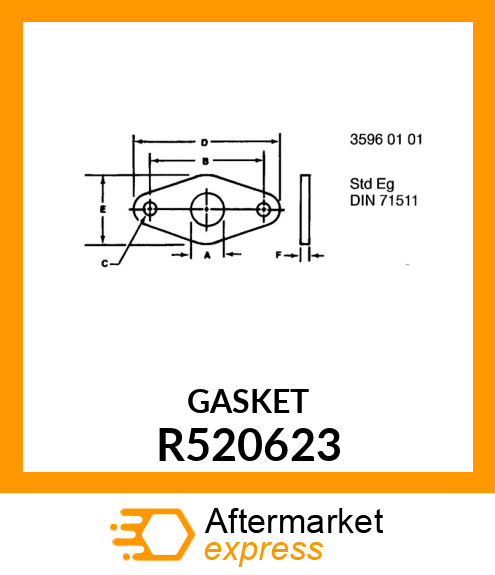 GASKET, CARBURETOR R520623