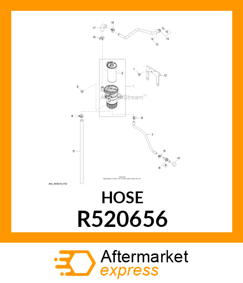 TURBO DRAIN LINE HOSE R520656