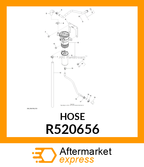 TURBO DRAIN LINE HOSE R520656