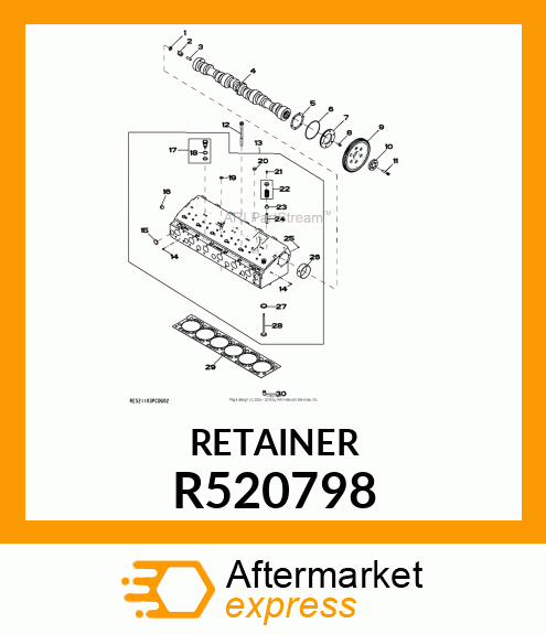 RETAINER, LOCK R520798