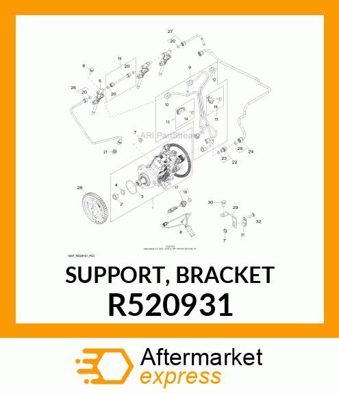 SUPPORT, BRACKET R520931