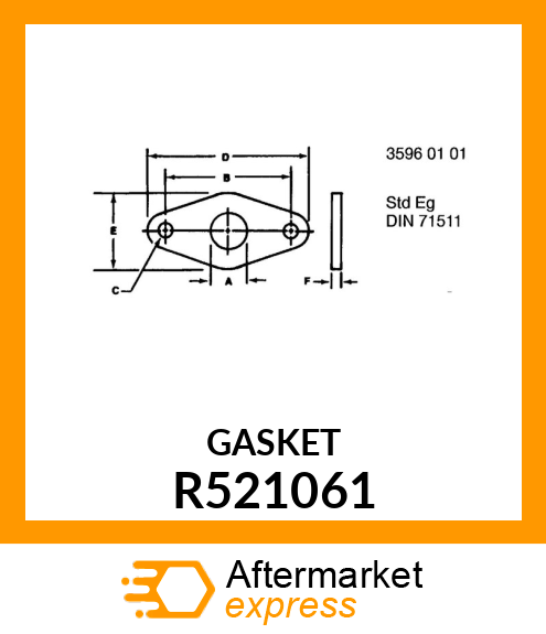AIR INLET GASKET R521061
