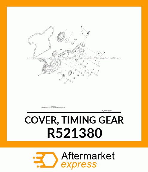 COVER, TIMING GEAR R521380