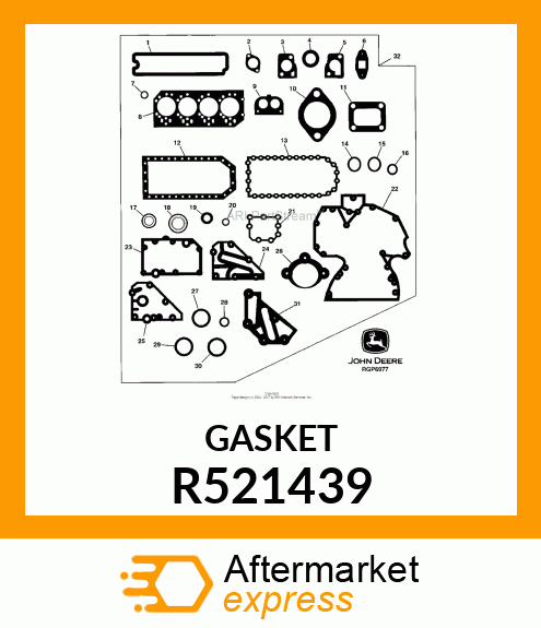 GASKET, EXHAUST MANIFOLD R521439