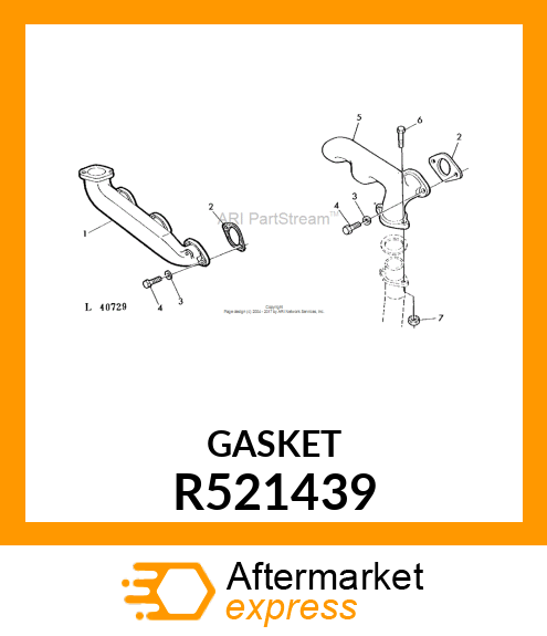 GASKET, EXHAUST MANIFOLD R521439