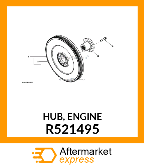 HUB, ENGINE R521495