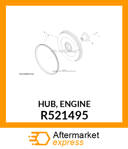 HUB, ENGINE R521495