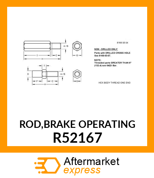 ROD,BRAKE OPERATING R52167