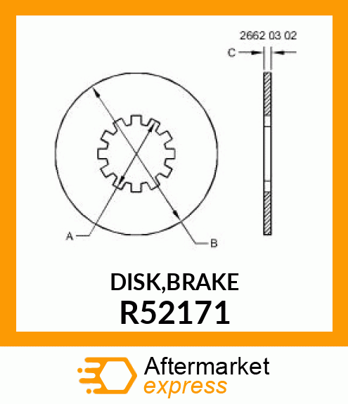 DISK,BRAKE R52171